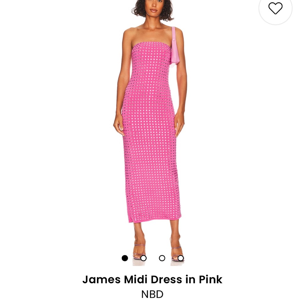 NBD James Midi Dress in pink